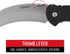 Coast - 21627 COAST DX300 Double Lock Folding Knife with 3" Hooked Stainless Steel Blade,Black...