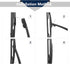 X AUTOHAUX Rear Window Windshield Back Glass Wiper Blade 365mm 14" with Arm Set Assembly Replacement 31333470 for Volvo XC60 2011-2017 for XC90 20...