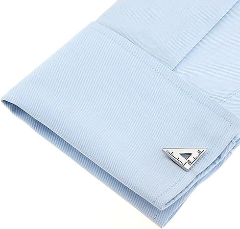 Triangle Cufflinks, Engineer Architect Measuring Ruler Cuff Links...