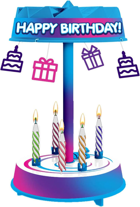 BEST PARTY EVER! Spincredible Candle, Singing Candle-Powered Spinning Cake Topper, Reusable Birthday Candle, Fits Any Size Cake, Great for Birthda...