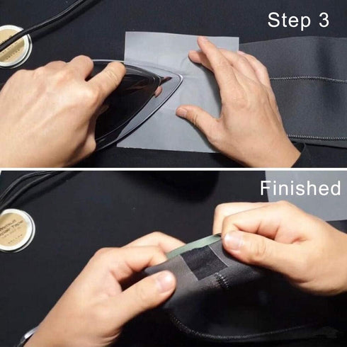 Wetsuit Repair Tape Iron-On Seam Sealing Waterproof Patch for Neoprene (Black, 5M)...