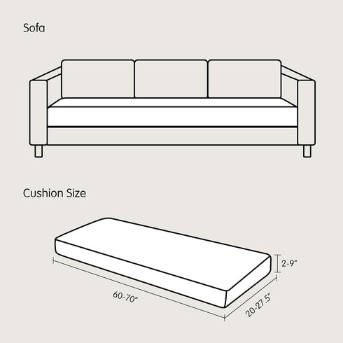 SUBRTEX Stretch Couch Cushion Cover, Sofa Cushion Furniture Protector, Couch Seat Slipcover, High Elasticity for RV Living Room (Sofa Cushion, Blu...