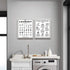 Symbols and Stain Removal Laundry Sign Canvas Art Posters Prints Black White Painting Laundry Room Wall Decor Housewarming Gift 16X20Inchx2 Unfram...