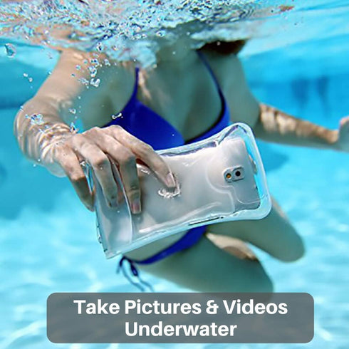 AquaVault 100% Waterproof Floating Smart Phone Case & Money Pouch - Fits All Phones - Made from Premium Heavy Duty PVC for Added Drop Protection -...