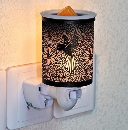 ASAWASA Metal Plug-in Wax Warmer with 1 pics Silicone Liner, Electric Wax Burner Melter Fragrance Warmer Night lamp,for Home Bedroom Kitchen Garag...