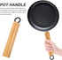 HEMOTON 2pcs Wooden Pot Handle Universal Pot Pan Handle Grip Replacement Part Detachable for Wok Frying Pan Saucepan Pan Kitchen Cookware Khaki 17...