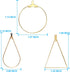 TopBine Earrings Beading Hoop Set for Jewelry Making,Earring Finding Beading Hoop Earrings Bulk for DIY Craft Earring Jewelry Making (Round/Square...