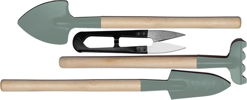 Plant Grooming Tool Kit - Set of 4 - Gardening Spade - Gardening Trowel - Gardening Rake - Gardening Snips - Small and Easy to Handle...