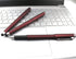Black Gel Ink Rollerball Pens 1.0mm Gel Pens 2-in-1 stylus Pens 1.0mm Medium Point Pen for Office, Black gel ink(18 Pack-Dark red)......