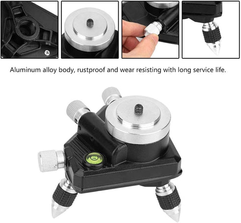 Laser Level Adapter, 360° Rotating Base Laser Level Adapter with Standard 1/4" Thread for most Laser Level Devices...