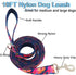 10FT Strong Nylon Dog Leash, Unique and Vibrant Print Pattern Dog Leash for Medium and Large Dogs Daily Outdoor Walking Running...