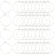UNICRAFTALE 100pcs 30mm Beading Hoop Earring Wine Glass Charm Rings Stainless Steel Hoop Earring Findings Metal Earring Ring for DIY Jewelry Makin...