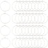 UNICRAFTALE 100pcs 30mm Beading Hoop Earring Wine Glass Charm Rings Stainless Steel Hoop Earring Findings Metal Earring Ring for DIY Jewelry Makin...