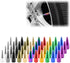 TVC29 Red 4pcs Long Spike Spiked Tire Valve Stem Caps Metal Thread Wheel Tires...