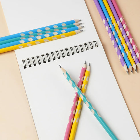 AUAUY Colored Rod Capped Hole Pencil - 5 Colors - 12 Pieces...