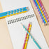 AUAUY Colored Rod Capped Hole Pencil - 5 Colors - 12 Pieces...