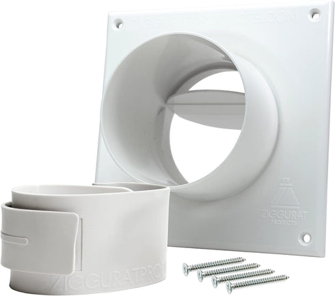 Cinch Wall Plate Adapter, Easy Connect Dryer Hose System by Ziggurat Products