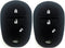 Ezzy Auto Pack 2 Black Silicone Rubber Key Fob Case Key Covers Key Jacket Skin Protectors fit for Highlander Sequoia Sienna Tacoma Tundra...
