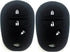 Ezzy Auto Pack 2 Black Silicone Rubber Key Fob Case Key Covers Key Jacket Skin Protectors fit for Highlander Sequoia Sienna Tacoma Tundra...