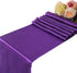 Dark Purple Satin Table Runners Wedding Party - 5 pcs Banquet Event Decoration 12" x 108"...