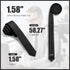 Skinny Ties Black Ties For Men and Women Solid Pure Color 1.58" (4CM) Plain Formal Slim Neckties...