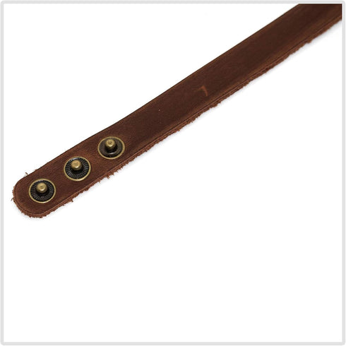 Punk Vintage Alloy Buckle Wristband Leather Cuff Bracelet...