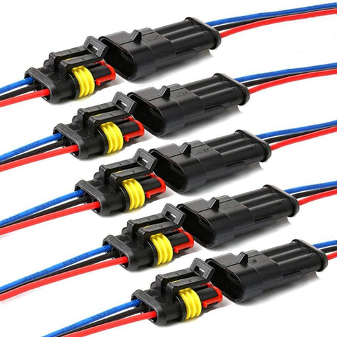 Way Car Waterproof Electrical Connector,16 AWG 3 pin Plug Auto Electrical Wire Connectors Marine for Car, Truck, Boat, and Other Wire Connections....