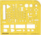 Traceease Electrical Drafting Electrical & Logic Template Drawing Stencil,Designing Template Measuring Ruler...
