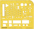 Traceease Electrical Drafting Electrical & Logic Template Drawing Stencil,Designing Template Measuring Ruler...