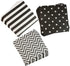 Disposable 2-ply Party Napkins, Striped Chevron Polka Dot paper beverage napkins for Birthday, Christmas or Anniversary Celebration, Cocktail Beve...