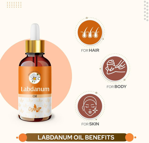 Crysalis Labdanum (Cistus ladanifer) Oil - 0.51 Fl Oz (15ml)...