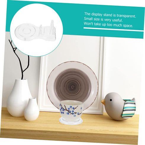 Alipis 2pcs Plate Display Stand China Dish Shape Acrylic...
