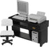 NUOBESTY Miniature Computer Simulation Office Furniture Dollhouse Accessories Mini Desktop Chair Keyboard Model for Dollhouse Black...