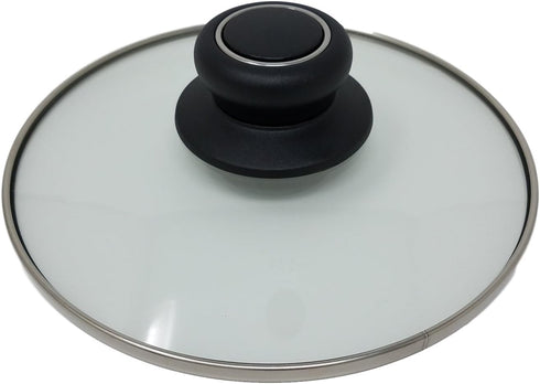 Cookware Universal Replacement Lid Knob – Heat Resistant, Bakelite Kitchen Pot Lid Handle, Black w/Silver Lining (1)...