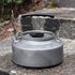 Camping Tea Kettle Teapot Outdoor Camping Kettle 1.1L,Portable Coffee Pot Teapot Picnic Set Wood Stove Steamer for Hiking (grey)...