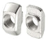 4040 Series M8 T Nuts, T Slot Nut, Hammer Head Fastener Nut, Nickel Plated Carbon Steel Nut for Aluminum Profile, 50pcs...