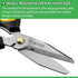 Stedi 8-inch Scissors Heavy Duty, Multipurpose Scissors, Stainless Steel Blade, with Small Serrations and Protective Cover, Comfortable Non-Slip H...