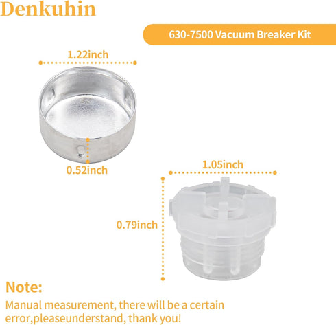 630-7500 Vacuum Breaker Service Parts Kit Compatible with Prier Outdoor Wall Hydrant Series 400/500, Also Fit for Mansfield 400 500 Series Wall Hy...