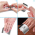 8 Pieces Finger Guards for Cutting, Stainless Steel Knife Cutting Finger Protectors Adjustable Safe Slice Hand Guard Protect Fingers for Food Chop...