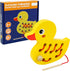 Wooden Lacing Toys for Toddlers, Educational and Learning Montessori Fine Motor Skill Toys, Perfect Toddler Travel Toys, Early Learning Developmen...