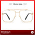 Square Aviator Sunglasses for Men Women Fashion Vintage Diamond Cutting Lens Classic Military Pilot Gradient Shades...
