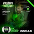 CIRCULO Glow in Dark Fingering Yarn, 100% Polyester, 114.8 yds /105 m, 1.76 oz / 50 g, Ball (Pack of 1), Green......