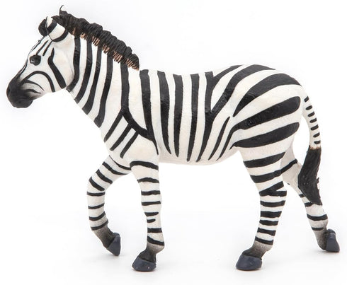 Papo -hand-painted - figurine -Wild animal kingdom - Male zebra -50249 -Collectible - for Children - Suitable for Boys and Girls- from 3 years old...