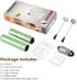 Rechargeable Milk Frother, Electric Coffee Foamer, Handheld Drink Mixer for Latte, Cappuccino, Coffee, Eggs, Hot Chocolate, Protein,Green...