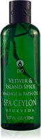 SPA CEYLON VETIVER & ISLAND SPICE Massage & Bath Oil | Ultimate Relaxation | Professional Massage oil | Body oil massage | oil for massage therapy...