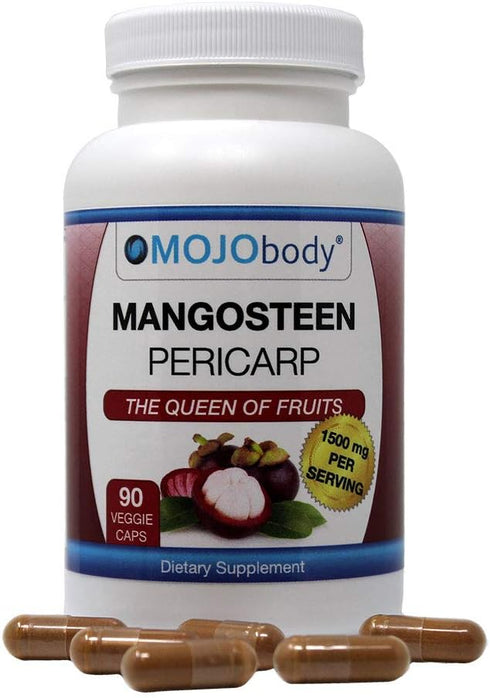 Freeze Dried Mangosteen Pericarp Capsules, 1.5 Grams per Serving, 90 Veggie Capsules per Bottle, Xanthone Rich...