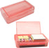 1 PCS Pencil Box,Double Layer Large Capacity Pencil Box,Translucent Plastic Hard Pencil Box, with Snap-tight Lid Stackable Pencil Box, Pencil Box ...