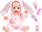 12 Inch Baby Doll with Accessories Set,Pink Rabbit soft baby dolls for 3+ year old girls boy,baby toys for Birthday gift (12 Inch Pink rabbit-YD-W...