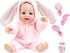 12 Inch Baby Doll with Accessories Set,Pink Rabbit soft baby dolls for 3+ year old girls boy,baby toys for Birthday gift (12 Inch Pink rabbit-YD-W...