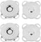 MIDELONG 12 Sets Plum Magnetic Snaps Buttons, Magnetic Purse Closures Fasteners Magnetic Button Clasps Snaps for Purses Bags Clothes Handbags Scra...
